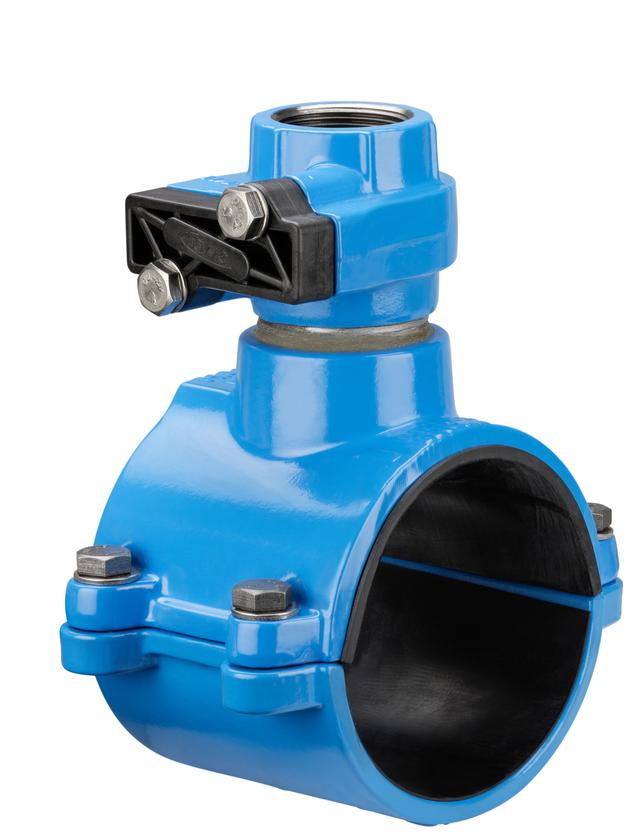 Перекрывающийся врезной хомут Haku 5210 125x1 1/2" PN16 в Новосибирске