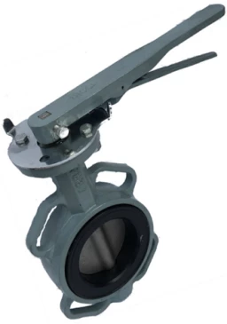 Затвор дисковый поворотный ABRA Ду200 Ру16 BUV-VF863D, межфланцевый, корпус - чугун, диск - нержавеющая сталь, рукоятка, NBR в Новосибирске