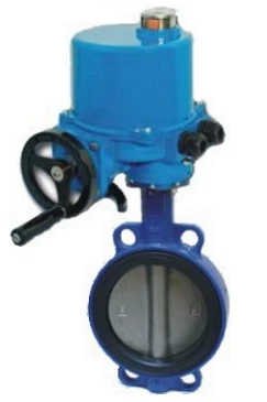 Затвор дисковый поворотный ABRA Ду40 Ру16 BUV-VF863D, межфланцевый, корпус - чугун, диск - нержавеющая сталь, с электроприводом, NBR в Новосибирске