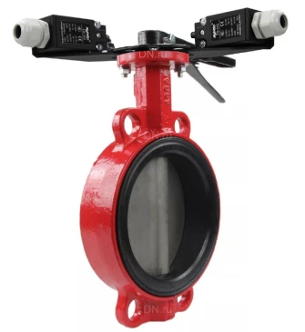 Затвор дисковый поворотный ABRA Ду40 Ру10/16 BUV-VF866D, межфланцевый, корпус - чугун, диск - нержавеющая сталь, рукоятка, EPDM в Новосибирске