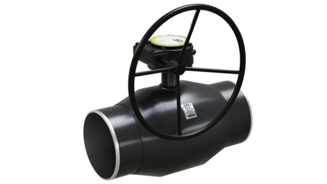 Кран шаровый LD КШЦПР Regula из стали 09Г2С Ду250/200 Ру2,5МПа с редуктором в Новосибирске