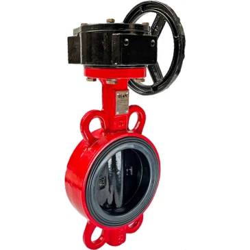 Затвор дисковый поворотный REON Ду450 Ру16 EPDM RSV83RED корпус - чугун, диск - чугун, редуктор в Новосибирске