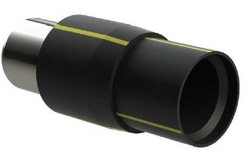 Неразъемное соединение (Переход) полиэтилен сталь НСПС Полипластик газ SDR11 90 х 89 в Новосибирске