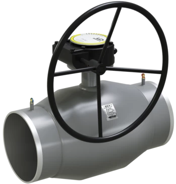 Кран шаровый LD КШЦПР Energy Regula стальной ст 20 Ду250/200 Ру2,5МПа с редуктором в Новосибирске